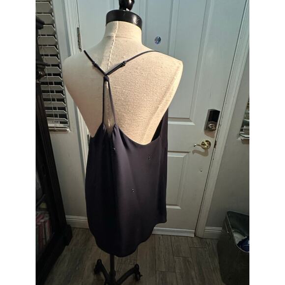 Greylin Women's Black Sleeveless V-neck Blouse Top Size Large - Picture 2 of 6